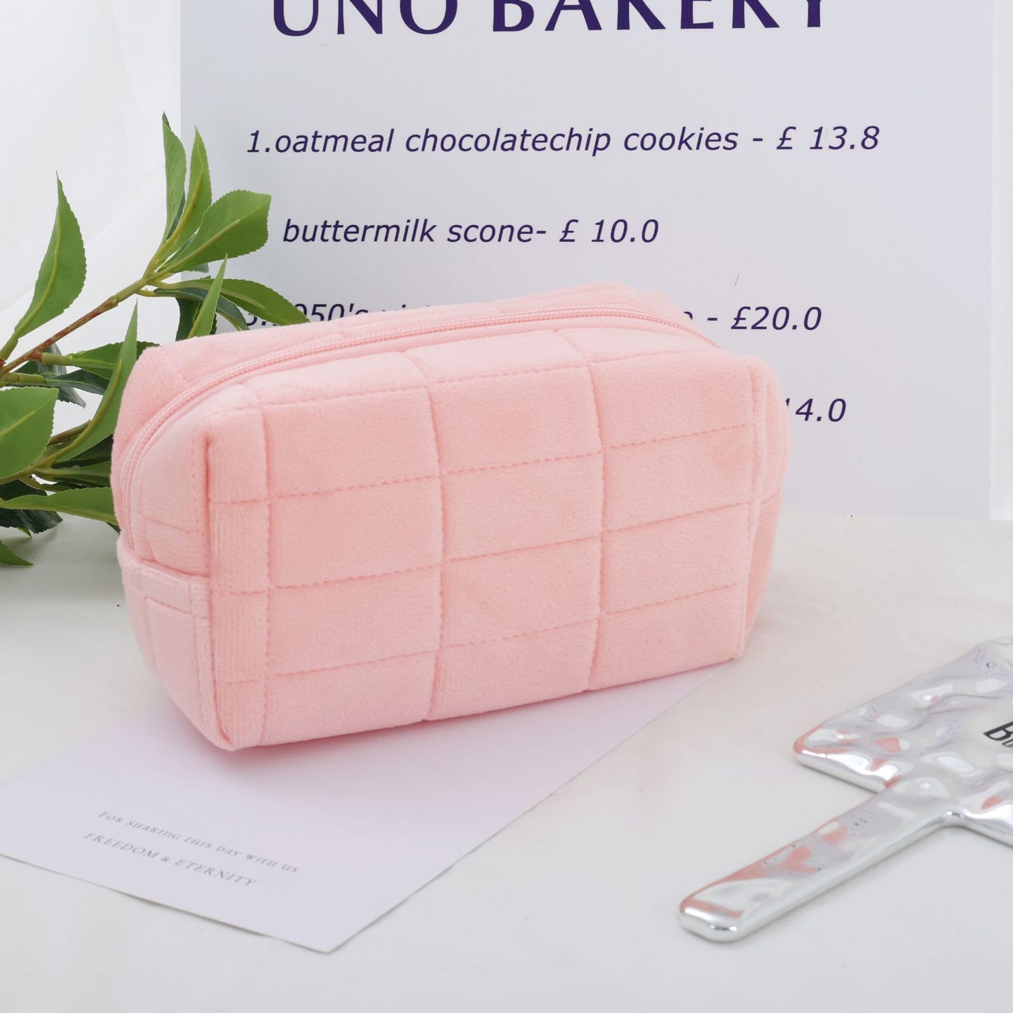 4pcs Cute Fluffy Cosmetic Bag Female Large Capacity Senior Sense Portable Autumn And Winter Plush Storage Bag